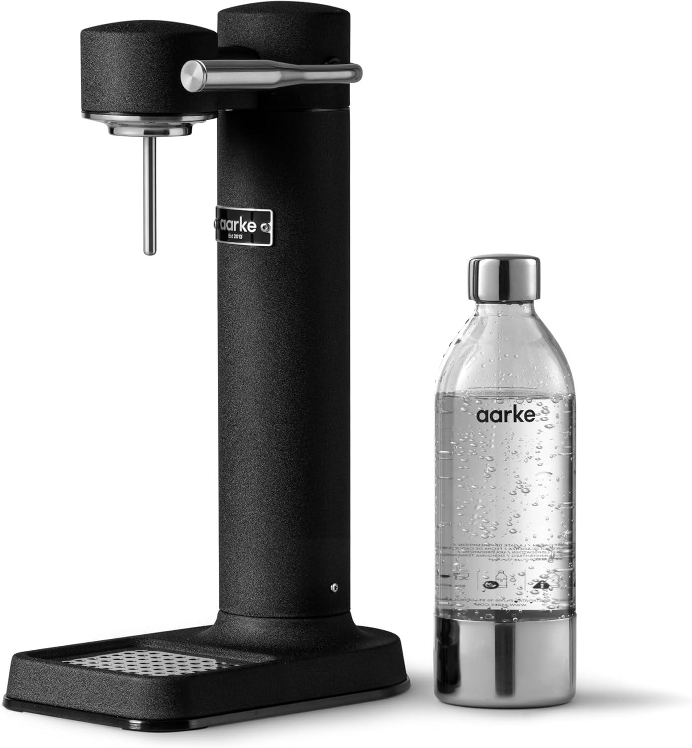 image:imageAarke Carbonator lll Sparkling amp Carbonation Water Machine Stainless Steel with PET BPAFree Reusable Bottle Volume 1L34 fl oz BurgundyAAC3Matte Black