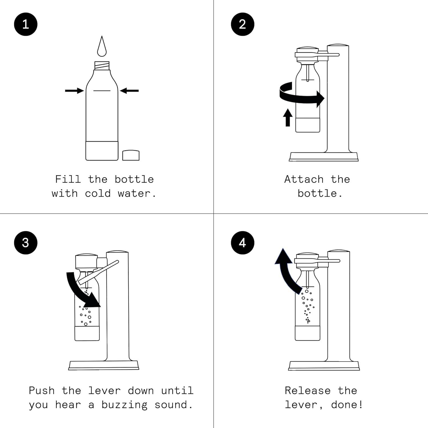 image:imageAarke Carbonator lll Sparkling amp Carbonation Water Machine Stainless Steel with PET BPAFree Reusable Bottle Volume 1L34 fl oz BurgundyAAC3Matte White