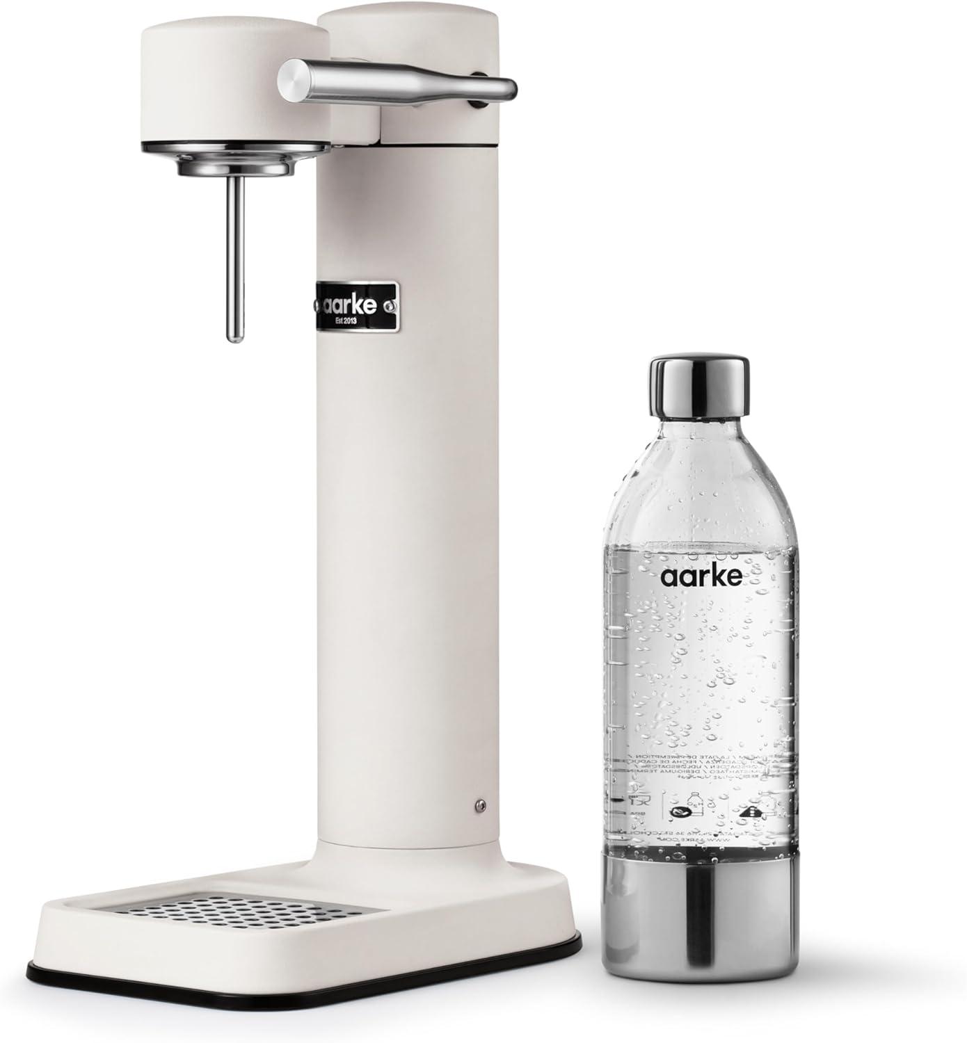 image:imageAarke Carbonator lll Sparkling amp Carbonation Water Machine Stainless Steel with PET BPAFree Reusable Bottle Volume 1L34 fl oz BurgundyAAC3Matte White