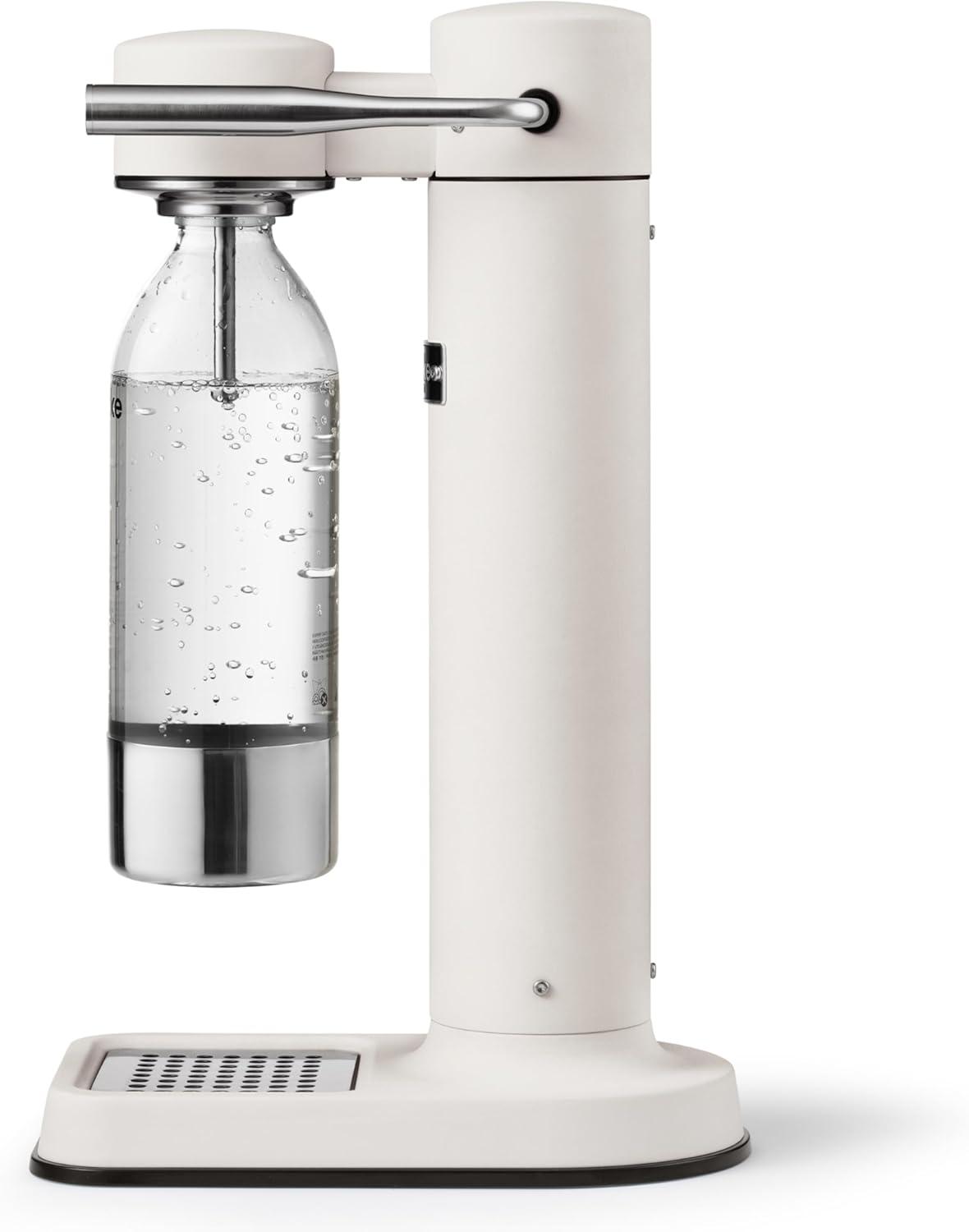 image:imageAarke Carbonator lll with CO2 Cylinder Sparkling amp Carbonation Water Machine Stainless Steel with PET BPAFree Reusable Bottle Volume 1L34 fl oz Matte WhiteAAC3Matte White