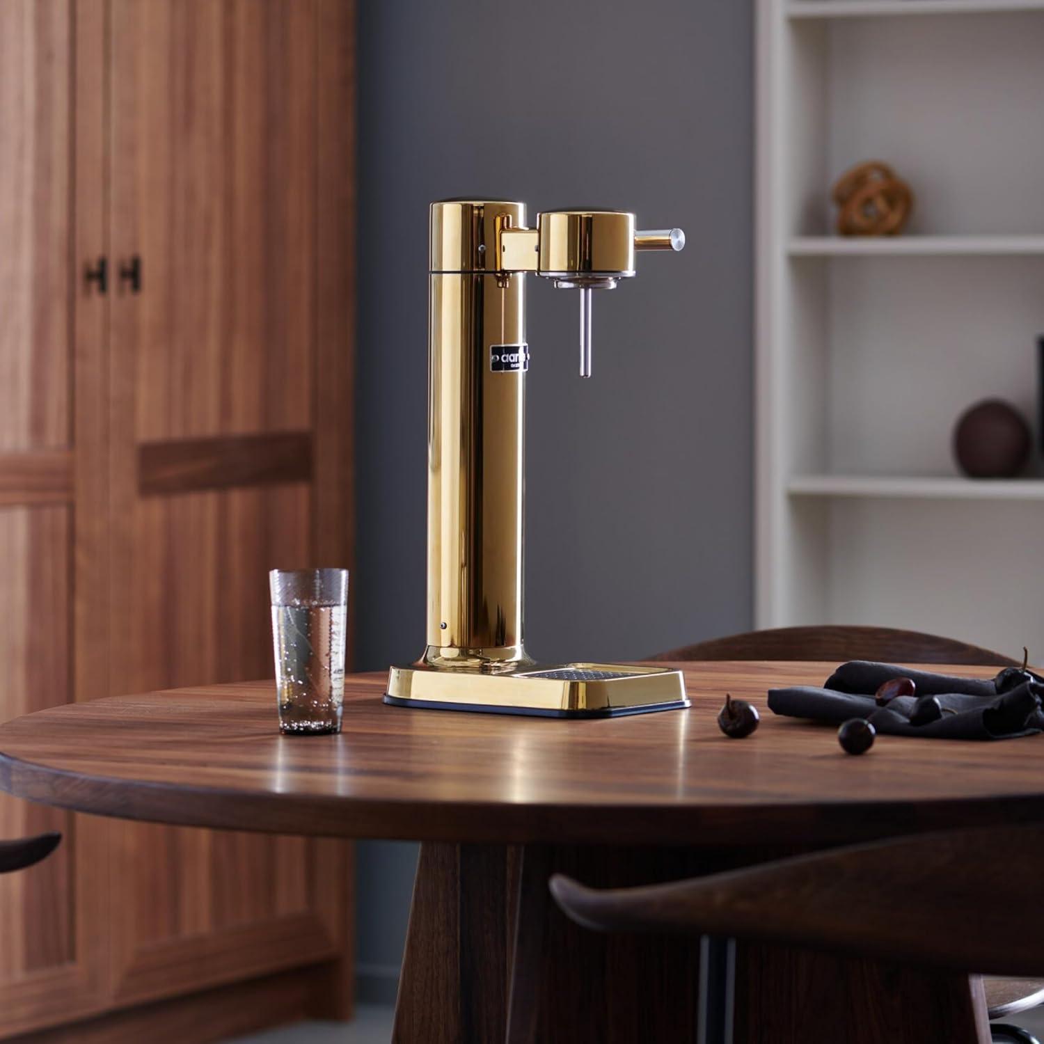 image:imageAarke Carbonator lll with CO2 Cylinder Sparkling amp Carbonation Water Machine Stainless Steel with PET BPAFree Reusable Bottle Volume 1L34 fl oz Matte WhiteAAC3Gold