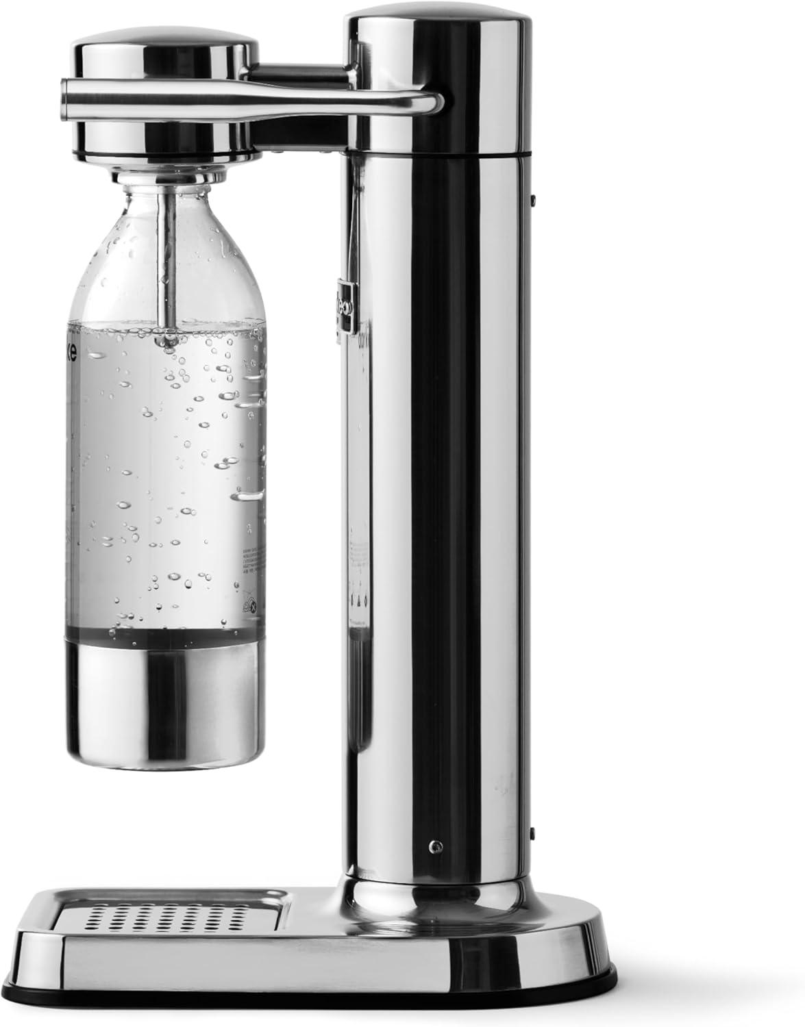 image:imageAarke Carbonator lll with CO2 Cylinder Sparkling amp Carbonation Water Machine Stainless Steel with PET BPAFree Reusable Bottle Volume 1L34 fl oz Matte WhiteAAC3Stainless Steel
