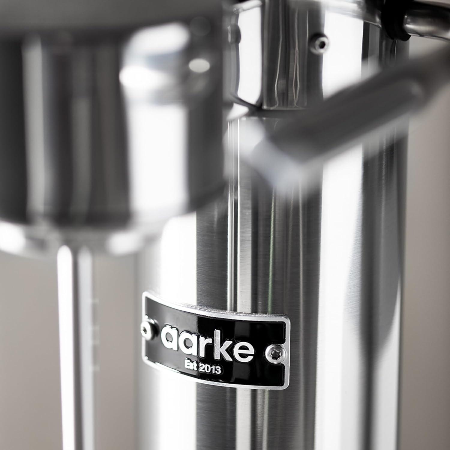 image:imageAarke Carbonator lll with CO2 Cylinder Sparkling amp Carbonation Water Machine Stainless Steel with PET BPAFree Reusable Bottle Volume 1L34 fl oz Matte WhiteAAC3Stainless Steel