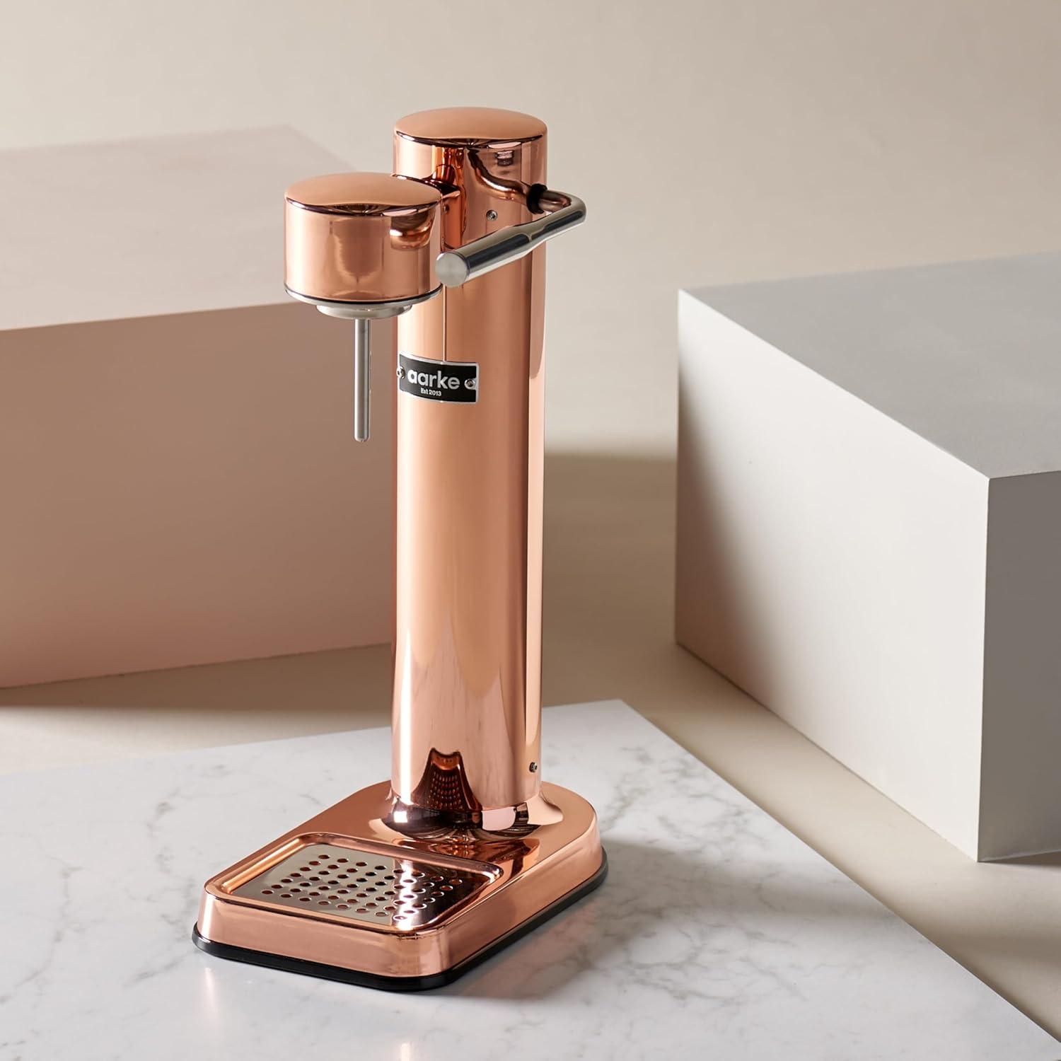 image:imageAarke Carbonator lll with CO2 Cylinder Sparkling amp Carbonation Water Machine Stainless Steel with PET BPAFree Reusable Bottle Volume 1L34 fl oz Matte WhiteAAC3Copper