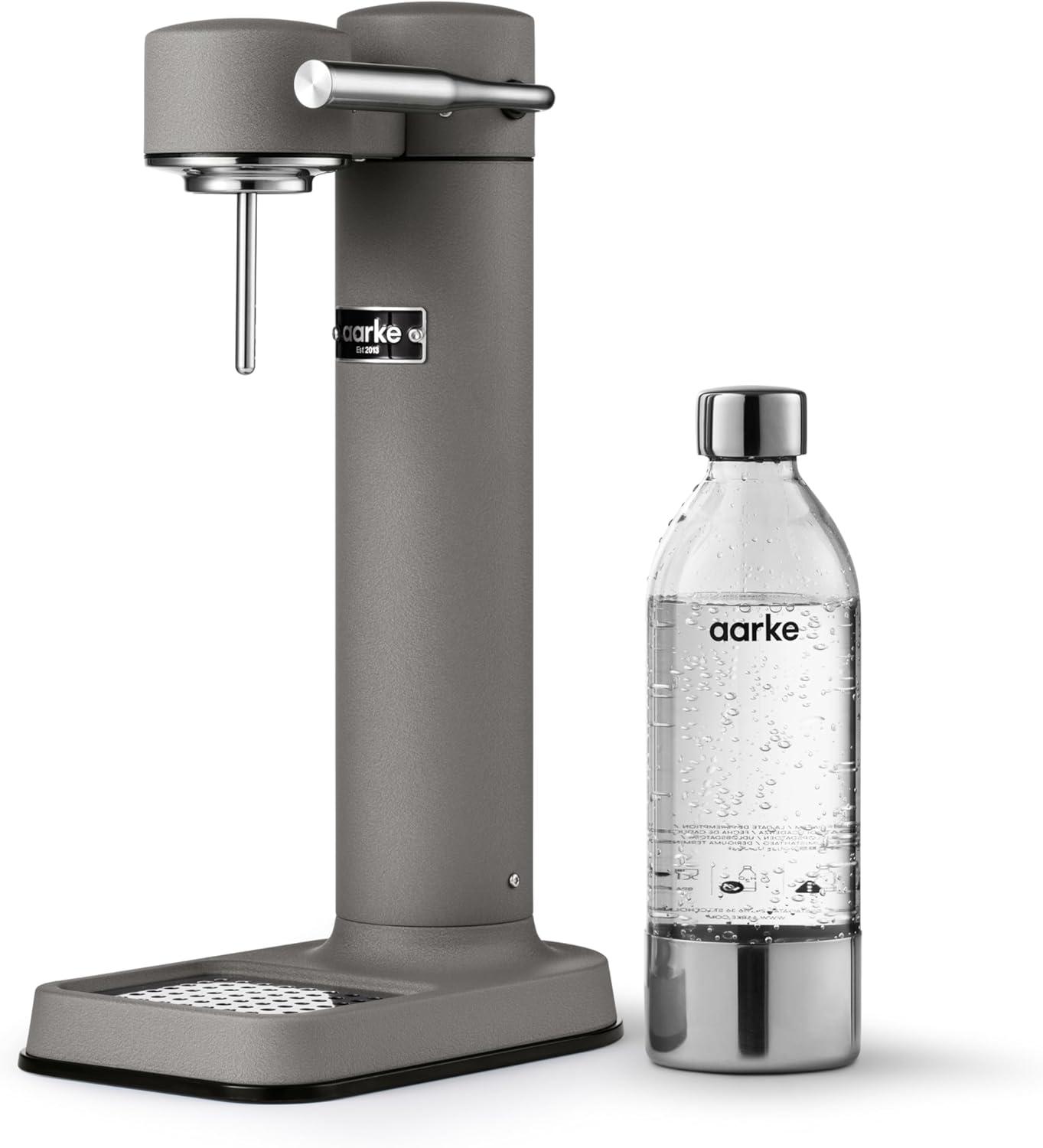 image:imageAarke Carbonator lll with CO2 Cylinder Sparkling amp Carbonation Water Machine Stainless Steel with PET BPAFree Reusable Bottle Volume 1L34 fl oz Matte WhiteAAC3Matte Grey