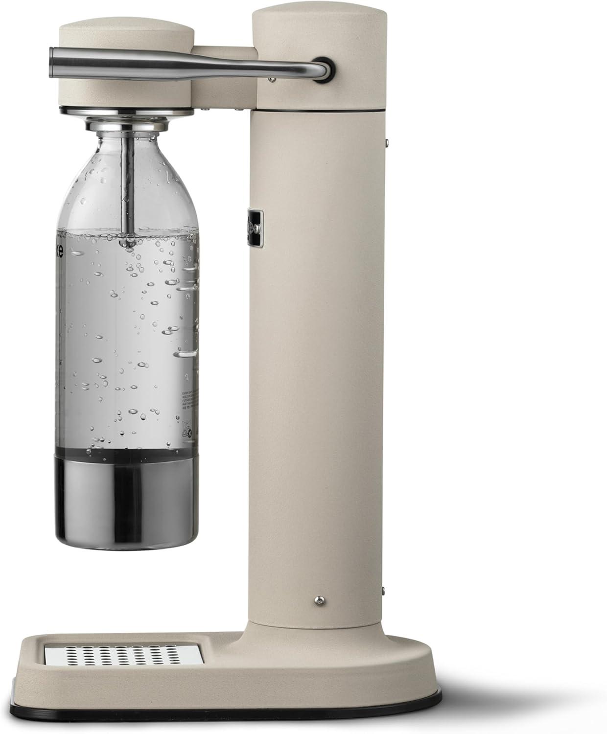 image:imageAarke Carbonator lll with CO2 Cylinder Sparkling amp Carbonation Water Machine Stainless Steel with PET BPAFree Reusable Bottle Volume 1L34 fl oz Matte WhiteAAC3Sand