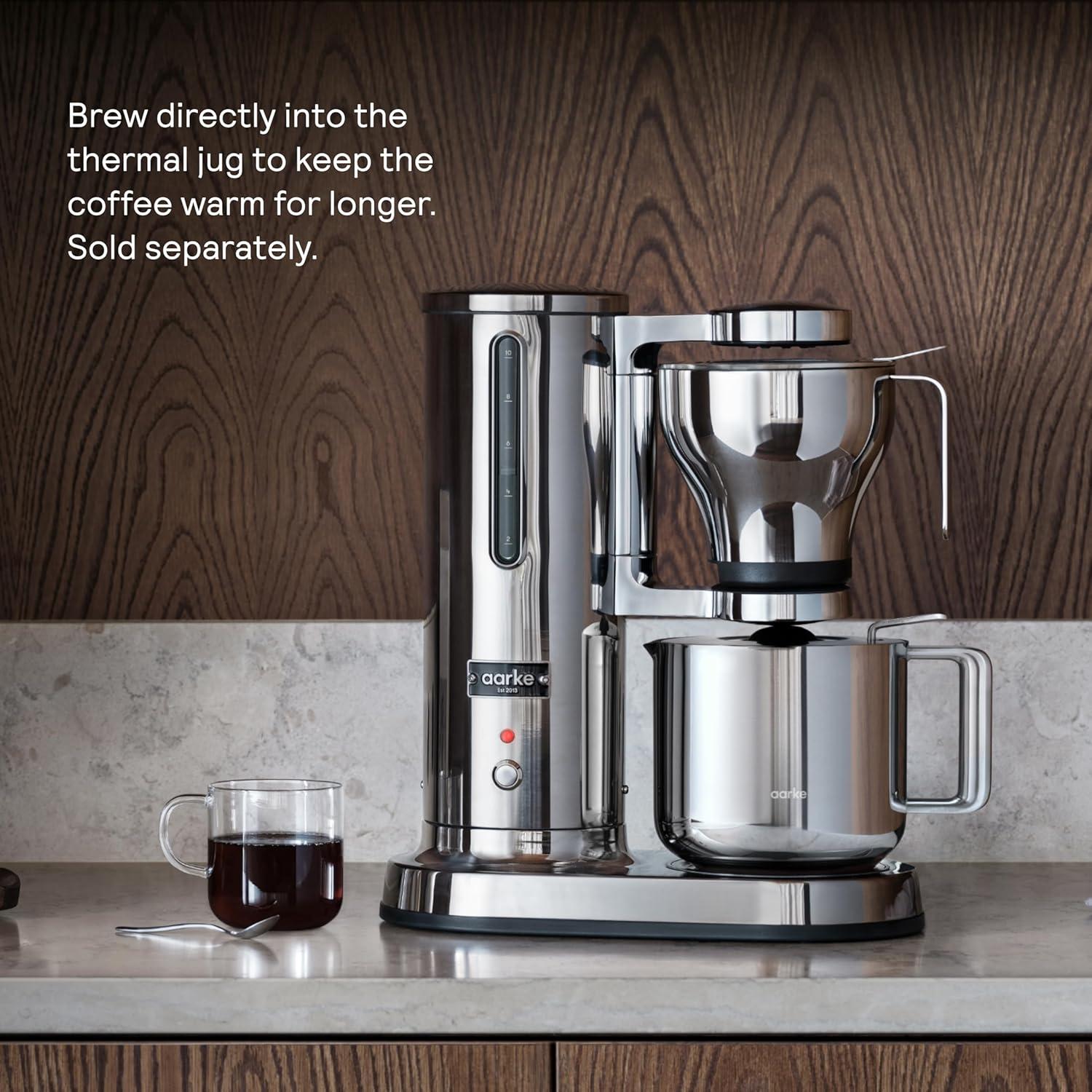 image:imageAarke Coffee Maker Electric 10 Cup 42 fl oz Drip Brewer with Automatic DripStop Glass Carafe Brews Full Pot in Under 6 Minutes SCA Certified Stainless SteelStainless Steel