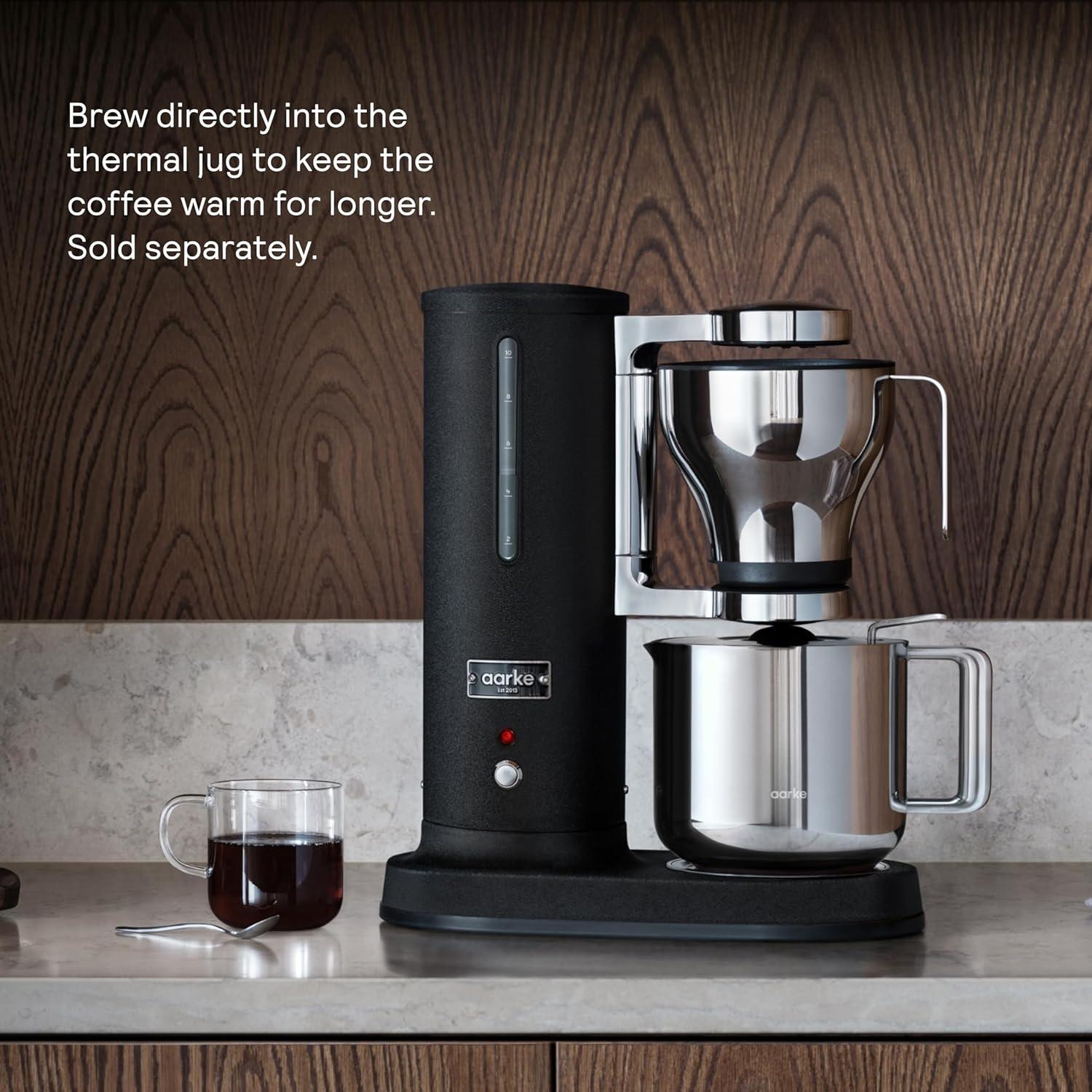 image:imageAarke Coffee Maker Electric 10 Cup 42 fl oz Drip Brewer with Automatic DripStop Glass Carafe Brews Full Pot in Under 6 Minutes SCA Certified Stainless SteelMatte Black