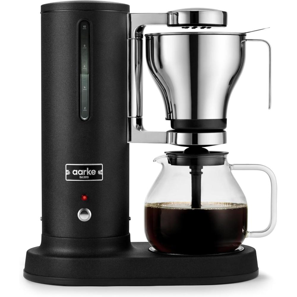 image:imageAarke Coffee Maker Electric 10 Cup 42 fl oz Drip Brewer with Automatic DripStop Glass Carafe Brews Full Pot in Under 6 Minutes SCA Certified Stainless SteelMatte Black