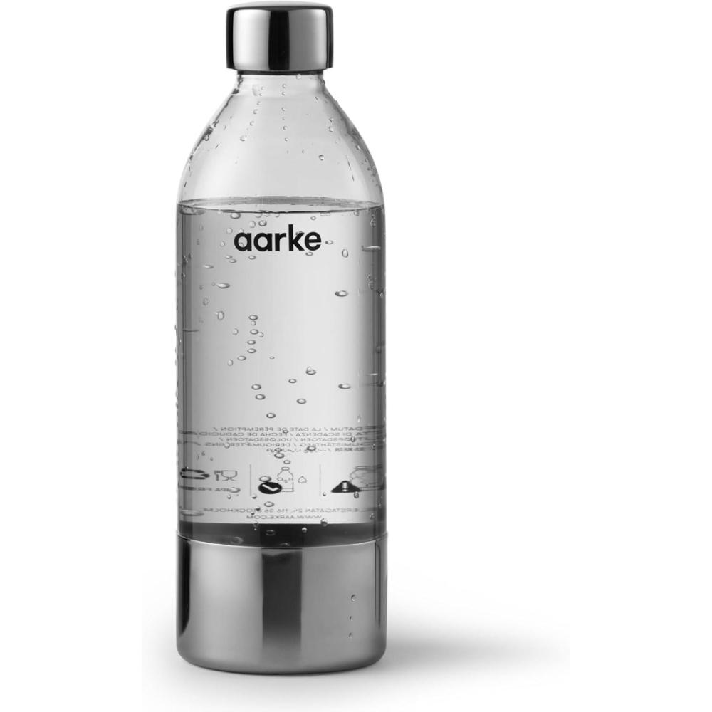 image:imageAarke Extra PET Stainless Steel Reusable Bottle for Carbonator l ll and 3 BPAFree and NonToxic 1L34 fl oz 2Pack1L34 fl oz