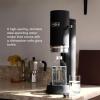 Aarke Carbonator Pro, Sparkling & Carbonation Water Machine, Stainless Steel with Glass Reusable Bottle Volume 800 mL/27 fl oz (Matte Black)(AACPRO Matte Black)