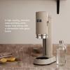 Aarke Carbonator Pro, Sparkling & Carbonation Water Machine, Stainless Steel with Glass Reusable Bottle Volume 800 mL/27 fl oz (Matte Black)(AACPRO Sand)