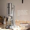 Aarke Carbonator Pro, Sparkling & Carbonation Water Machine, Stainless Steel with Glass Reusable Bottle Volume 800 mL/27 fl oz (Matte Black)(AACPRO Stainless Steel)