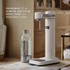 Aarke Carbonator lll, Sparkling & Carbonation Water Machine, Stainless Steel with PET BPA-Free Reusable Bottle Volume 1L/34 fl oz (Burgundy)(AAC3-Matte White)
