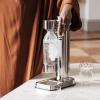Aarke Carbonator lll with CO2 Cylinder, Sparkling & Carbonation Water Machine, Stainless Steel with PET BPA-Free Reusable Bottle Volume 1L/34 fl oz (Matte White)(AAC3-Stainless Steel)