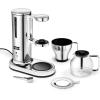 Aarke Coffee Maker – Electric 10 Cup / 42 fl oz Drip Brewer with Automatic Drip-Stop, Glass Carafe, Brews Full Pot in Under 6 Minutes, SCA Certified, Stainless Steel(Stainless Steel)