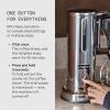 Aarke Coffee Maker – Electric 10 Cup / 42 fl oz Drip Brewer with Automatic Drip-Stop, Glass Carafe, Brews Full Pot in Under 6 Minutes, SCA Certified, Stainless Steel(Stainless Steel)