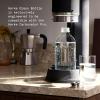 aarke Glass Bottle – Exclusively Compatible with Carbonator Pro Sparkling Water Machine, Stainless Steel Cap, Dishwasher Safe, 800 mL/27 fl oz
