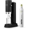 Aarke Carbonator Pro, Sparkling & Carbonation Water Machine, Stainless Steel with Glass Reusable Bottle Volume 800 mL/27 fl oz (Matte Black)(AACPRO Matte Black)