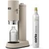 Aarke Carbonator Pro, Sparkling & Carbonation Water Machine, Stainless Steel with Glass Reusable Bottle Volume 800 mL/27 fl oz (Matte Black)(AACPRO Sand)