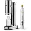 Aarke Carbonator Pro, Sparkling & Carbonation Water Machine, Stainless Steel with Glass Reusable Bottle Volume 800 mL/27 fl oz (Matte Black)(AACPRO Stainless Steel)