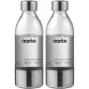 Aarke Extra PET Stainless Steel Reusable Bottle for Carbonator l, ll, and 3, BPA-Free and Non-Toxic, 1L/34 fl oz (2-Pack)(650 mL/22 fl oz (Pack of 2))