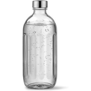 aarke Glass Bottle – Exclusively Compatible with Carbonator Pro Sparkling Water Machine, Stainless Steel Cap, Dishwasher Safe, 800 mL/27 fl oz