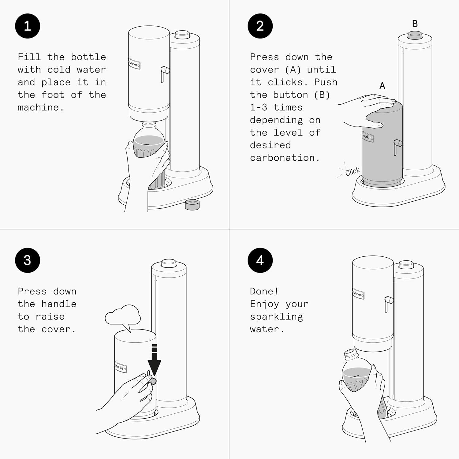 image:imageaarke ToGo Carbonator Pro Bottle Stainless Steel Insulated Travel Water Bottle with Lid Reusable 24 Hour Carbonation Compatible with Only Carbonator Pro 500 ml17 fl oz335 Ounces