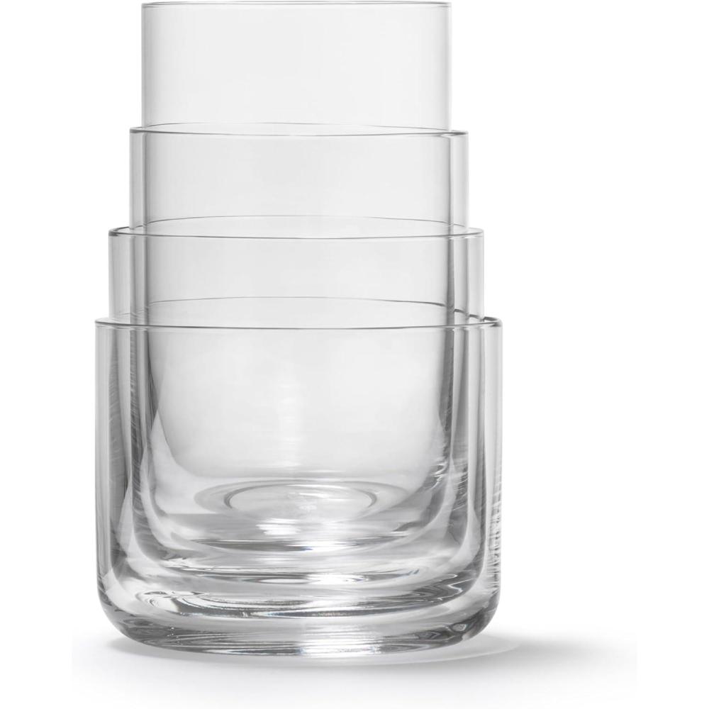 image:imageaarke Nesting Glasses 4 x 290 ml 98 fl oz Crystal Glass Dishwasher SafeSet of 4