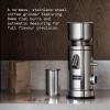 Aarke Coffee Grinder – Electric Coffee Bean Grinder, Stainless Steel, Adjustable Grind Size Dial, Large Capacity(Stainless)