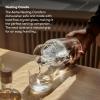 Aarke Nesting Carafe Crystal Glass (1.1 Litre) and Stainless Steel Bar Spoon(1.1 L)