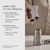 Aarke Purifier Regular 1.18L Glass Pitcher Bundle w/Steel Filter, BPA-Free, 3 Enriched + 1 Pure Granules – Filters & Adds Minerals(5 Cups / 1.18L – Pure Bundle)