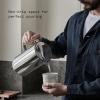 Aarke Stainless Steel Kettle – Perfect for Coffee and Tea Maker Enthusiasts, Non-Drip Spout, Double-Wall Construction, Dry Boil Protection, Heat-Safe Handle, LED Cool-Down Indicator, 1.2L (Steel)(Steel)