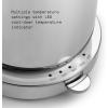Aarke Stainless Steel Kettle – Perfect for Coffee and Tea Maker Enthusiasts, Non-Drip Spout, Double-Wall Construction, Dry Boil Protection, Heat-Safe Handle, LED Cool-Down Indicator, 1.2L (Steel)(Steel)