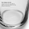 aarke Nesting Glasses, 4 x 290 ml (9.8 fl oz), Crystal Glass, Dishwasher Safe(Set of 4)