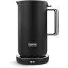 Aarke Stainless Steel Kettle – Perfect for Coffee and Tea Maker Enthusiasts, Non-Drip Spout, Double-Wall Construction, Dry Boil Protection, Heat-Safe Handle, LED Cool-Down Indicator, 1.2L (Steel)(Black)
