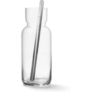 Aarke Nesting Carafe Crystal Glass (1.1 Litre) and Stainless Steel Bar Spoon(1.1 L)
